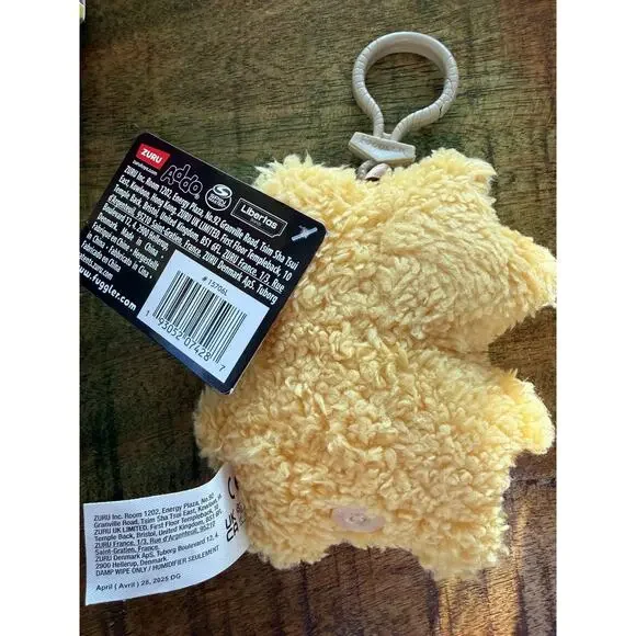 Fuggler Keychain Sir NobbyNuts Funny Ugly monster plush New with tags yellow - Picture 2 of 2